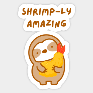 Simply Amazing Tempura Shrimp Sloth Sticker